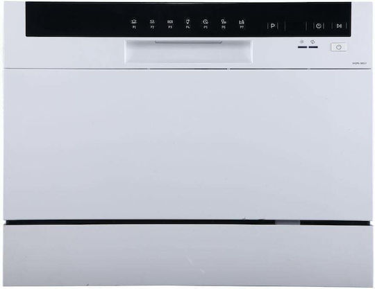 Πλυντήριο Πιάτων Πάγκου για 6 Σερβίτσια, Π55xY43.8εκ. ,Λευκό, CDW655WD ,Muhler